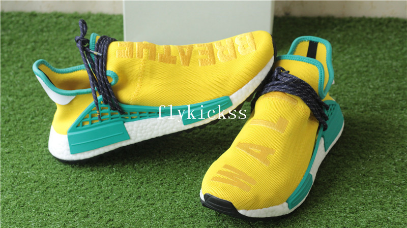 Pharrell x Adidas NMD Human Race Yellow Breathe Walk